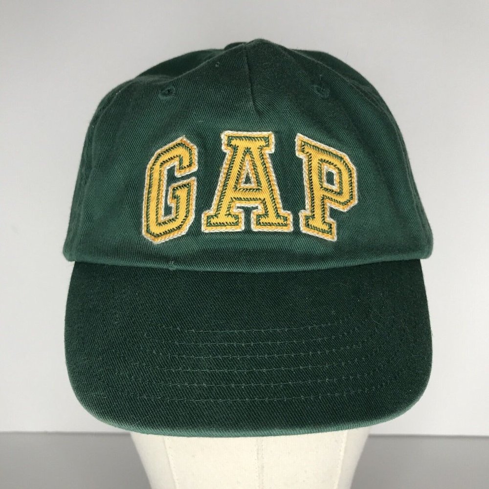 GAP Small Kids Youth Hat Green Distressed Adjustable Hat